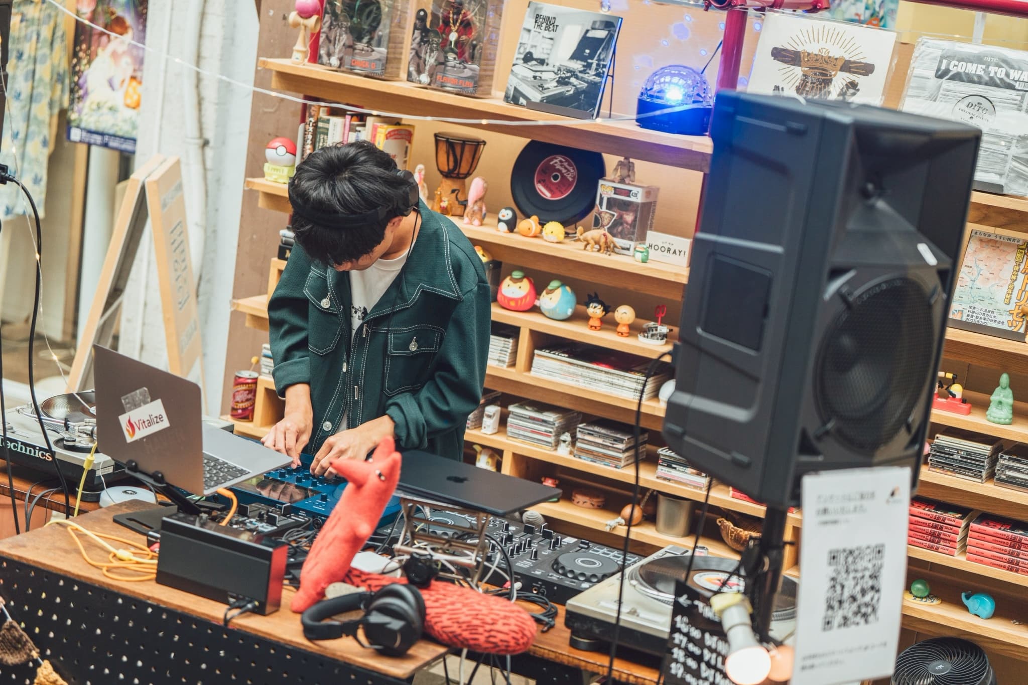 DJ体験の様子